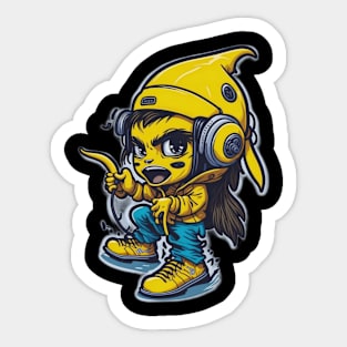 Banana hip hop Sticker